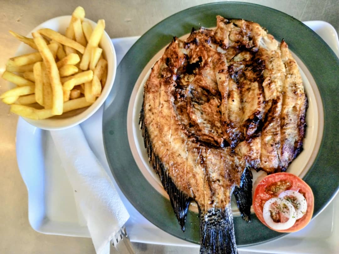 Grilled Bream Fish & Chips